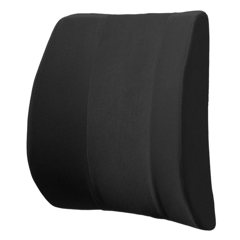 Back-Huggar Bucket Seat Thick Foam Lumbar Support Cushion: Orthopedic Relief for Car Seats & Chairs-Black - Image 1
